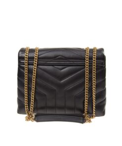 Saint Laurent Loulou Small Chain Bag In Matelassé “Y” Black For Women 9.4in/24cm YSL 494699DV7271000 - Image 3