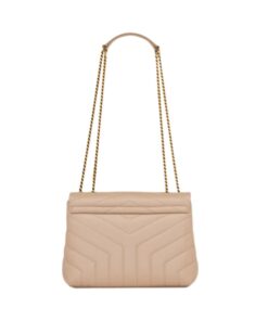 Saint Laurent Loulou Small Chain Bag In Matelassé “Y” Beige For Women 9.4in/24cm YSL 494699DV7272721 - Image 8