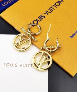 Louis Vuitton Baby Louise Earrings Gold Hardware For Women - Image 3