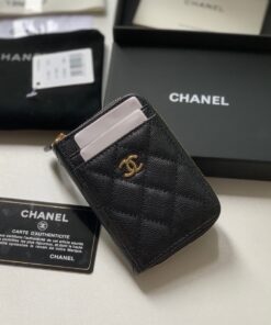 Chanel Zipped Coin Purse Black Bag For Women 10.9cm/4.3in