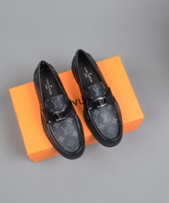 Louis Vuitton Monte Carlo Moccasin in Black Monogram Canvas for Men