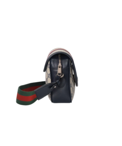 Gucci Ophidia GG Small Shoulder Bag Dark Blue/Beige For Women 9.1in/23cm - Image 5