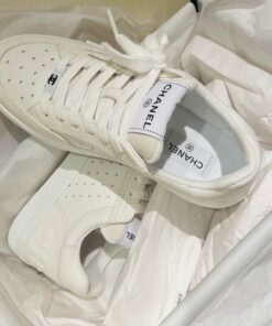 Chanel Sneakers White For Women, Women’s Shoes 0.4in/1cm G39225 - Image 8