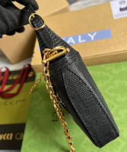 Gucci Jackie 1961 Mini Shoulder Bag Black For Women, Women’s Bags 7.5in/19cm GG - Image 7