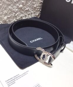 Alternative view of Chanel Double C Buckle 32mm Belt Silver Hardware For Women