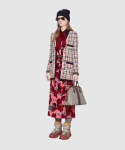 Alternative view of Gucci Ophidia Medium Shoulder Bag Beige/Ebony GG Supreme Canvas For Women 13in/34cm 524533