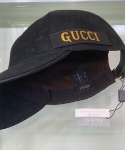 Gucci GG Baseball Hat Black GG Hat - Image 3