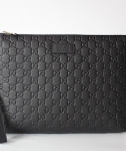 Gucci Animalier Pouch Full Black For Men, 12in/30.5cm