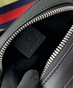 Gucci GG Messenger Bag Black/Grey GG Supreme Canvas A Material With Low Environmental Impact With Black For Men 7in/18cm GG 682357 K5RLN 1095 - Image 10