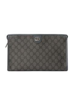 Gucci Ophidia GG Toiletry Case Supreme Canvas Grey For Men 11.2in/28.5cm ‎‎‎598234 UULBN 1244