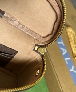Gucci Ophidia Belt Bag With Web Beige/Ebony Soft GG Supreme Canvas 7.1in/18cm GG 699765 96IWG 8745 - Image 5