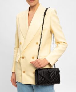 Alternative view of Saint Laurent Small Bag Black In Mix Matelasse For Women 8.2in/21cm YSL 600195BOW981000