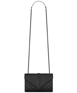 Saint Laurent Small Bag Black In Mix Matelasse For Women 8.2in/21cm YSL 600195BOW981000