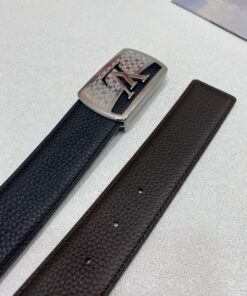 Louis Vuitton Initiales Reversible 40mm Belt Silver Hardware For Men - Image 3