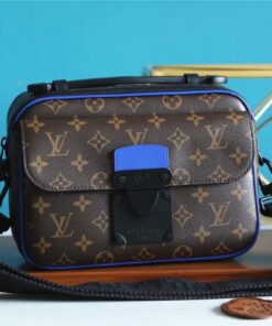 Alternative view of Louis Vuitton S-Lock Messenger Monogram Macassar By Virgil Abloh’s Blue For Men, Men’s Bags, Shoulder And Crossbody Bags 8.7in/22cm LV