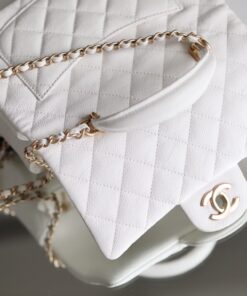 Alternative view of Chanel Flap Bag Mini Crossbody 7.8in/ 20cm White Gold Hardware For Women