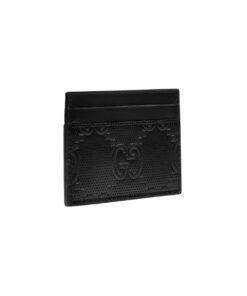 Alternative view of Gucci GG Embossed Card Case Black For Men 4in/10cm GG 625564 1W3AN 1000