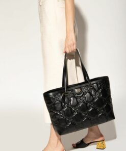 Alternative view of Gucci GG Matelassé Medium Tote Bag Black For Women, 15in/38cm – GG ‎631685 UM8IG 1000
