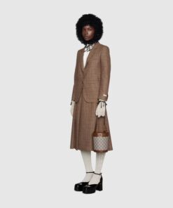 Alternative view of Gucci Horsebit 1955 Small Bucket Bag In GG Supreme Canvas Brown For Women 7.5in/19cm GG 637115 92TPG 8563