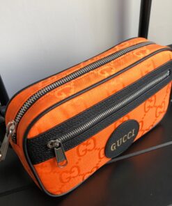 Gucci Gucci Off The Grid Belt Bag Orange GG ECONYL® For Men  9.5in/24cm GG - Image 3