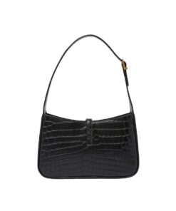Saint Laurent LE 5 À 7 Hobo Bag Black In Embossed Material For Women 9in/23cm YSL 657228DZESW1062 - Image 3