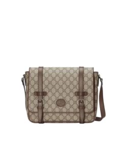 Gucci Messenger Bag Black For Men 28cm GG 658542 K9GSN 8358