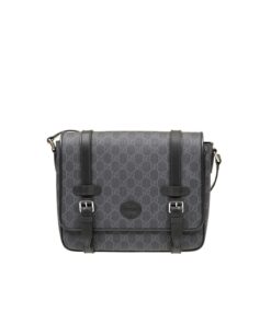 Gucci Messenger Bag Black For Men 11in/28cm GG 658542 KGDHN 1000