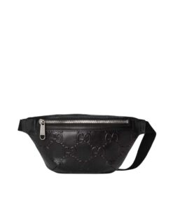 Gucci GG Embossed Belt Bag Black GG Embossed 9.1in/23cm GG 658582 1W3CN 1000