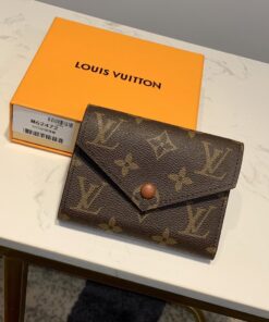 Louis Vuitton Victorine Wallet Monogram Canvas Brown For Women, 4.7in/12cm