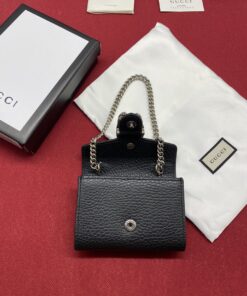 Gucci Dionysus Black Chain Super Mini Bags For Women 11cm/4.3in GC - Image 4
