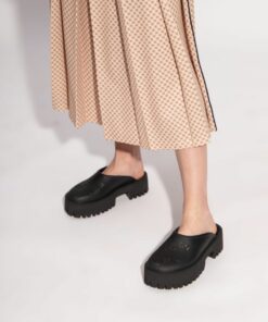 Alternative view of Gucci Platform Perforated G Sandal Black For Women GG ‎663577 JFB00 1000