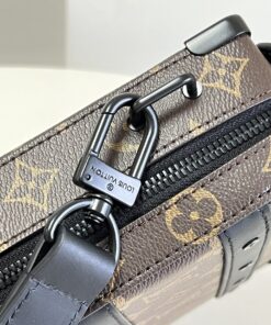 Louis Vuitton Handle Soft Trunk Monogram Macassar Canvas For Men, Men’s Bags 8.5in/22cm LV M45935 - Image 13