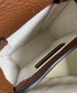 Gucci Horsebit 1955 Mini Bag Blue And Ivory GG Denim Jacquard 6.7in/17cm 625615 2KQGG 8375 - Image 11