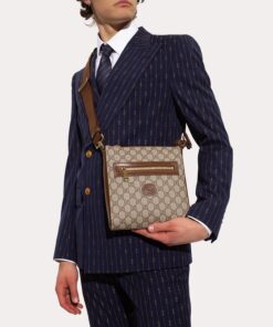 Alternative view of Gucci Supreme Messenger Bag Beige And Ebony GG Supreme Canvas 9.3in/23.5cm GG 681021 92THG 8563