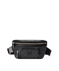 Gucci Belt Bag With Interlocking G Black GG Supreme Canvas For Men 9in/23cm GG 682933 92THN 1000