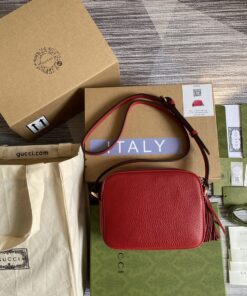 Gucci Soho Small Disco Bag Red For Women, Shoulder And Crossbody Bags 8in/21cm GG 308364 - Image 9