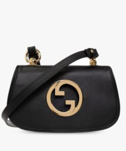 Gucci Blondie Mini Bag Black For Women, Women’s Bags 8.7in/22cm GG 698643 UXXAG 1064
