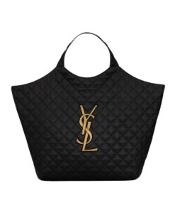 Saint Laurent Icare Maxi Shopping Bag Black For Women 16.9in/43cm 698651AAANG1000