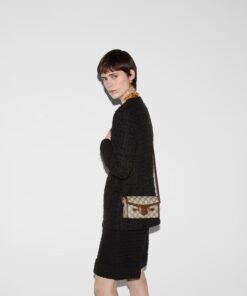 Alternative view of Gucci Horsebit 1955 Mini Bag Beige 7.1in/18cm GG ‎‎‎699296 92TCG 8563