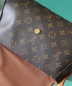 Louis Vuitton Mini Looping Flap Shoulder Bag Monogram For Women 9.4in/24cm Brown LV M51147 - Image 8