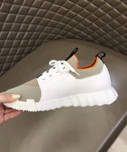 Hermes Depart Sneakers White/ Light Grey For Men - Image 7