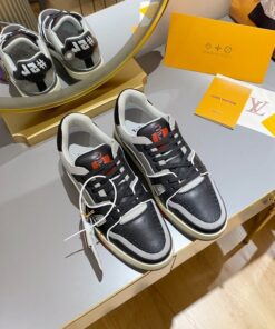 Alternative view of Louis Vuitton Trainer Sneaker Black/Grey Virgil Abloh For Men