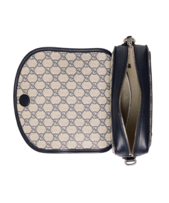 Gucci Ophidia GG Small Shoulder Bag Dark Blue/Beige For Women 9.1in/23cm - Image 7
