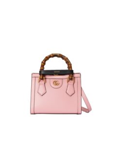 Gucci Diana Mini Tote Bag Pink For Women, 7.9in/20cm GG 702732 U3ZDT 5479