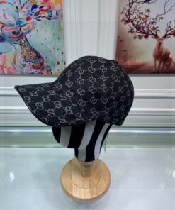 Gucci GG Denim Baseball Cap Black