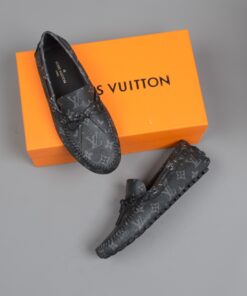 Louis Vuitton Driver Moccasin Black Virgil Abloh For Men LV - Image 8