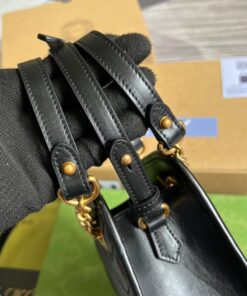 Gucci Marmont Matelasse Mini Bag Black For Women, Women’s Bags 7.5in/19cm GG 696123 DTDHT 1000 - Image 9