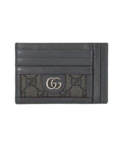 Gucci Ophidia Card Case Supreme Canvas Grey For Men 4.7in/12cm 732018 UULBN 1244