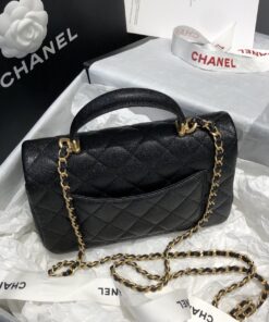 Alternative view of Chanel Flap Bag Mini Crossbody 7.8in/ 20cm Black Gold Hardware For Women