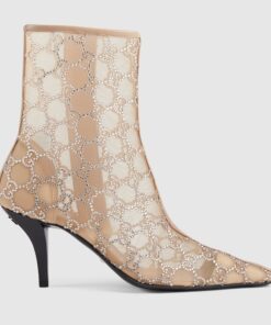 Gucci Beige Heeled Ankle boots For Women – 750228 F13B0 9941 - Image 7